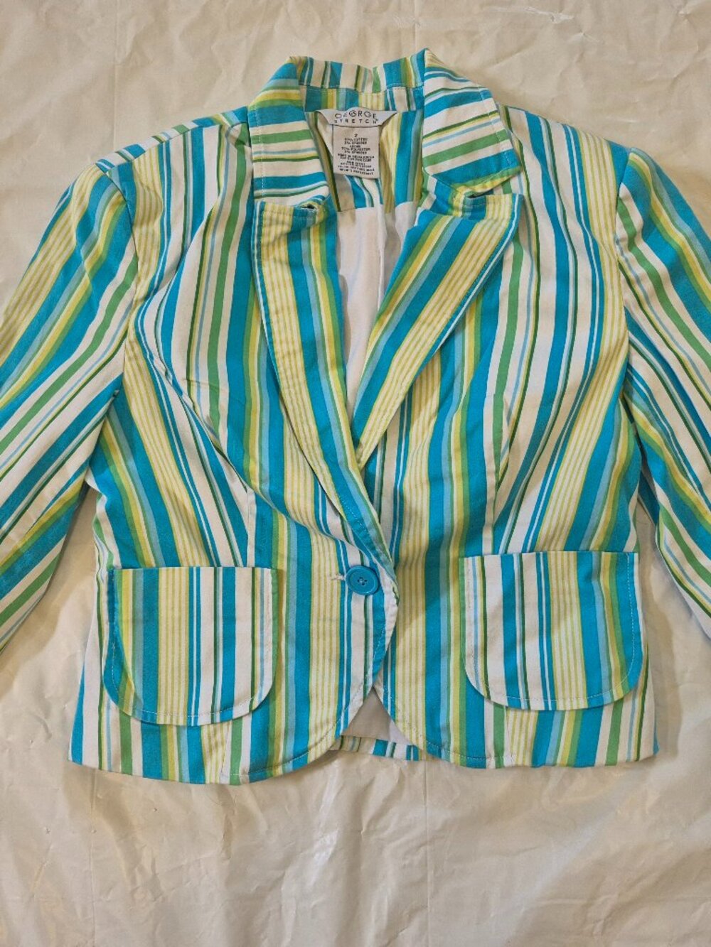 George Stretch Cropped multi-colored Jacket